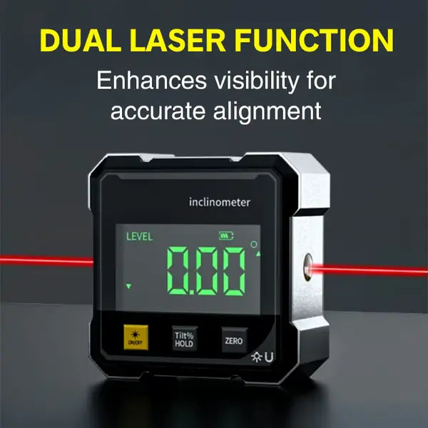 WORKTOP – 4-side digital angle gauge with laser