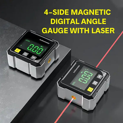 WORKTOP – 4-side digital angle gauge with laser