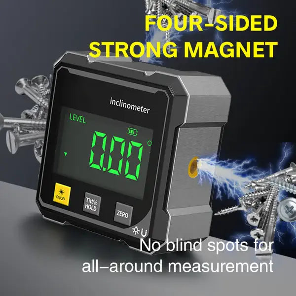 WORKTOP – 4-side digital angle gauge with laser